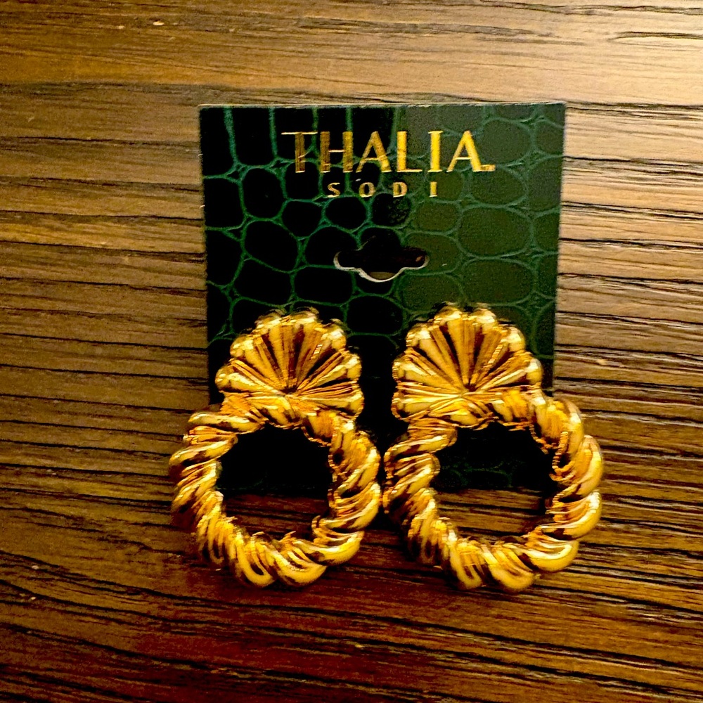 NEW Thalia Sodi Gold Hoop Earrings